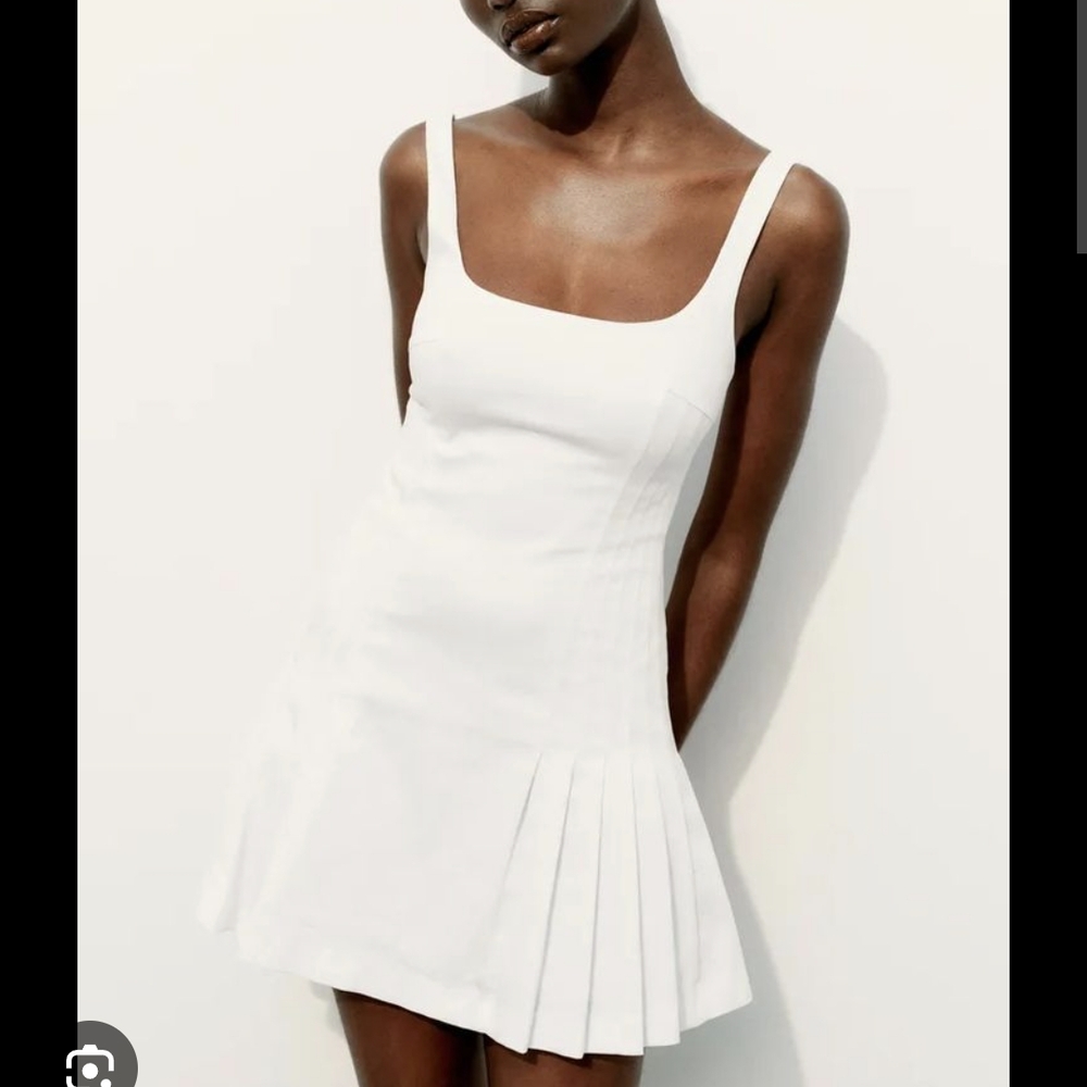 Zara White Mini Dress Chic and Stylish